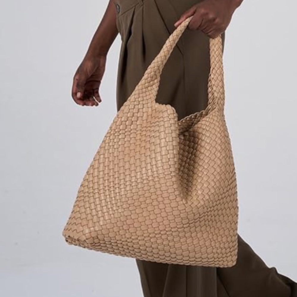 Nordstrom Tan Woven Tote Bag